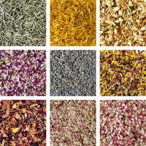 Coriandoli di fiori / Coriandoli da matrimonio / Coriandoli biodegradabili / Coriandoli di fiori secchi naturali / Lancio di petali di fiori / Coriandoli compostabili
