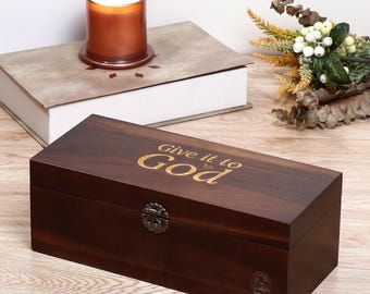 Caja de oración con tarjetas • Regalo cristiano para mujeres • Caja de Dios • Caja de bendiciones • Regalo devocional