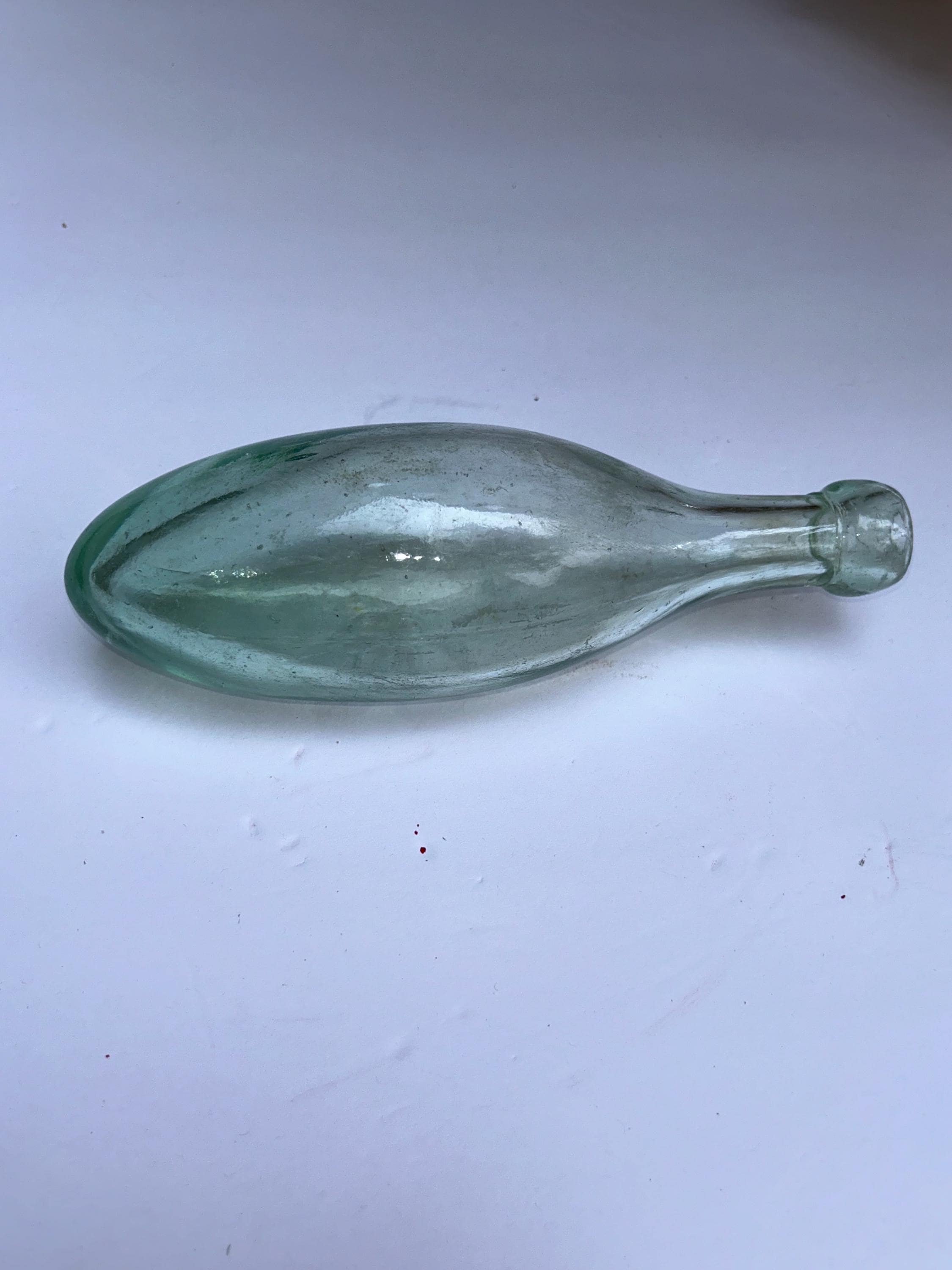 レトロ瓶グリーン色 VINTAGE GREEN GLASS BOTTLE 8 INCHES --NO SEAMS | eBay
