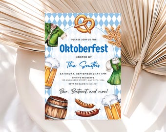 Bewerkbare uitnodiging Oktoberfest, uitnodiging Oktoberfest-feestje, uitnodiging Oktoberfest-feestje, uitnodiging bierfeest, uitnodiging bierfeestje, bierfeestje, canvas