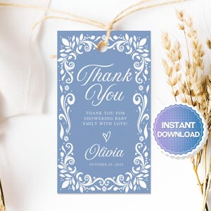 Editable Cielito Lindo Favor Tag, Papel Picado Favor Tag, Cielito Lindo Thank you Tag, Talavera Favor Tag, Mexican Baby Shower Favor Tag