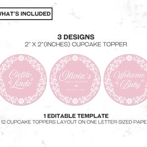Pink Cielito Lindo Baby Shower Cupcake Topper features pastel pink Talavera and papel picado designs, perfect for a Mexican-themed girl baby shower. This printable topper adds a festive touch to your Cielito Lindo baby shower party decor and makes a charming cielito lindo party favor.