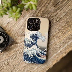 Die große Welle vor Kanagawa iPhone Hülle | Hokusai Handyhülle | Majestätischer Berg Fuji, japanischer Ukiyo-e-Kunststil - Einzigartiges Ozeandesign-Cover Bild 4