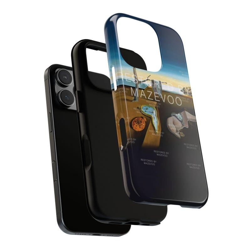 The Persistence of Memory Phone Case, Salvador Dalí iPhone 16 case, Surreal Dalí Melting Clock Dreamlike Landscape and Timeless Design Cover image 3