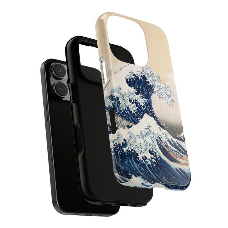 Die große Welle vor Kanagawa iPhone Hülle | Hokusai Handyhülle | Majestätischer Berg Fuji, japanischer Ukiyo-e-Kunststil - Einzigartiges Ozeandesign-Cover Bild 3