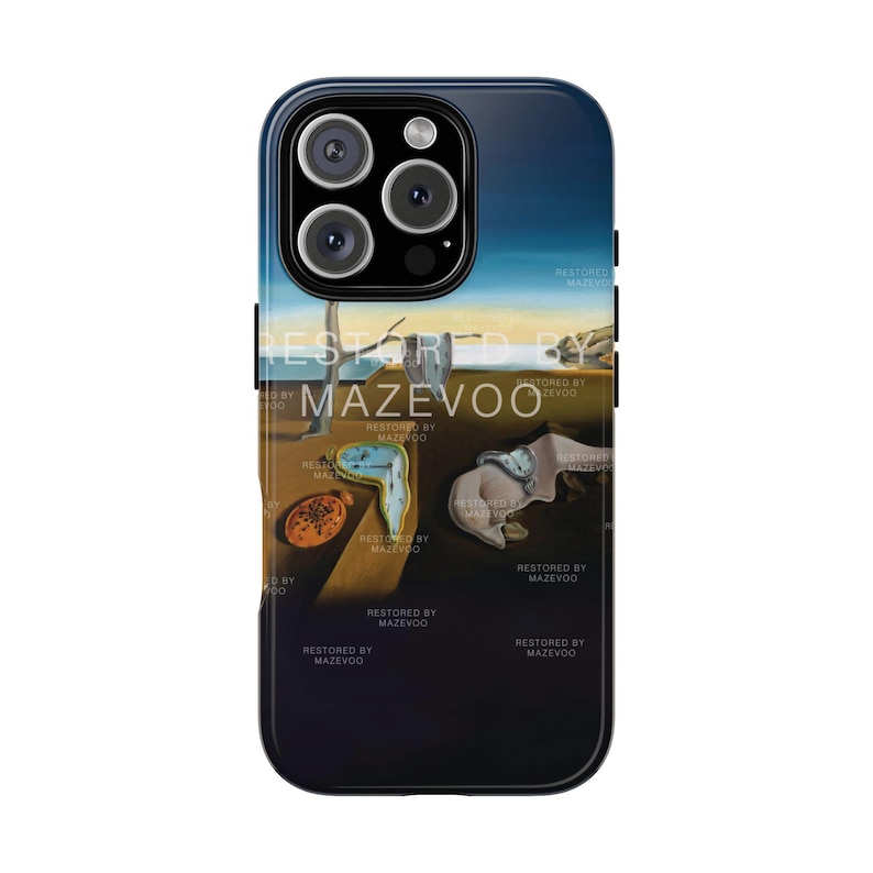 The Persistence of Memory Phone Case, Salvador Dalí iPhone 16 case, Surreal Dalí Melting Clock Dreamlike Landscape and Timeless Design Cover image 1