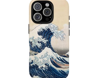 The Great Wave Off Kanagawa iPhone Case | Hokusai Phone Case | Majestic Mount Fuji, Japanese Ukiyo-e Art Style - Unique Ocean Design Cover