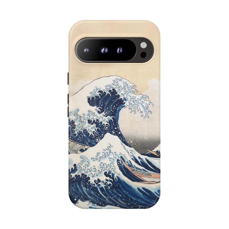 Die große Welle vor Kanagawa iPhone Hülle | Hokusai Handyhülle | Majestätischer Berg Fuji, japanischer Ukiyo-e-Kunststil - Einzigartiges Ozeandesign-Cover Bild 8