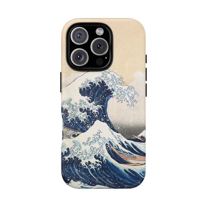 Die große Welle vor Kanagawa iPhone Hülle | Hokusai Handyhülle | Majestätischer Berg Fuji, japanischer Ukiyo-e-Kunststil - Einzigartiges Ozeandesign-Cover Bild 5