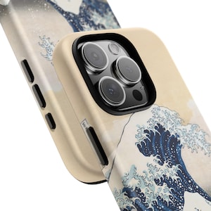 Die große Welle vor Kanagawa iPhone Hülle | Hokusai Handyhülle | Majestätischer Berg Fuji, japanischer Ukiyo-e-Kunststil - Einzigartiges Ozeandesign-Cover Bild 6