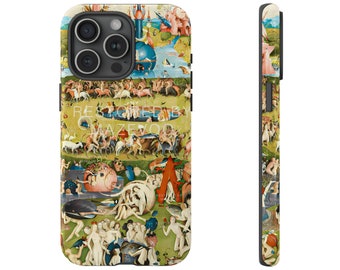 Garten der Lüste Handyhülle (1515) | Hieronymus Bosch Handyhülle berühmte Renaissance Landschaftsbild für iPhone 14 Pro max