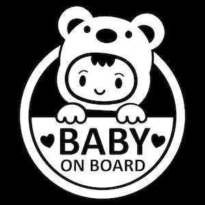 Naklejka na samochód „Baby on Board”