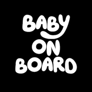 Naklejka winylowa „Baby on Board”