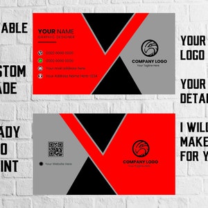 Volledig aangepaste sjablonen voor digitale visitekaartjes, bewerkbare visitekaartjes