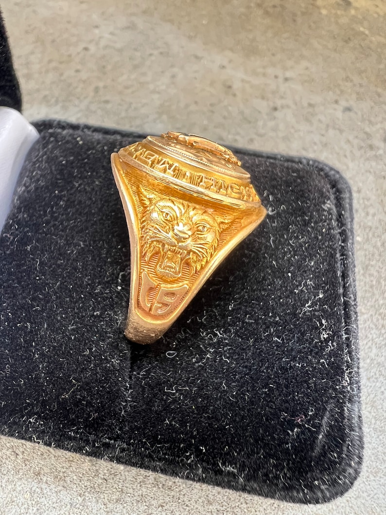 Rare vintage 10K class ring zdjęcie 2