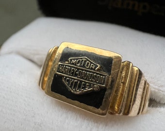 Rare vintage 10K Harley Davidson ring