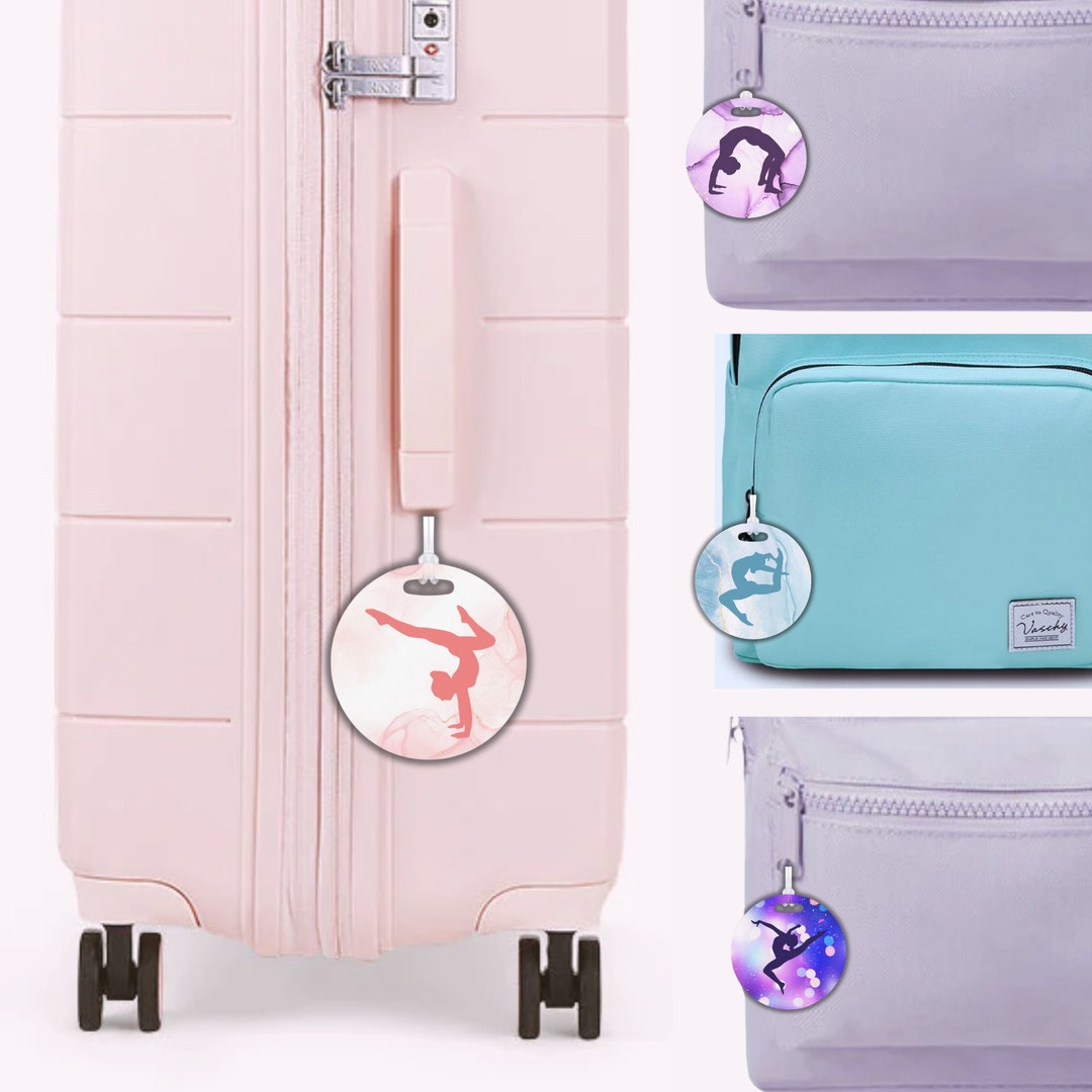 Gymnastic Luggage Tag Gift for Gymnast Dance Keychain Cheerleader