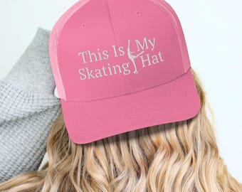 Figure Skating Trucker Hat Figure Skater Coach Gift For Ice Skater Mom Gear Skating Team Competition Gift Figure Skating Girl Birthday Hat