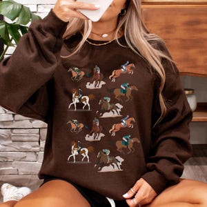 Equestrian Sweatshirt Nashville Horse Trainer Gift Country Western Crewneck Dressage Apparel Women Rodeo Shirt Texas Cowgirl Sweatshirt