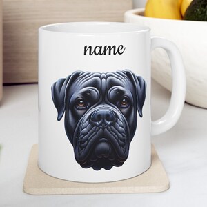 Personalized Cane Corso Mug: Custom Dog Coffee Cup, Dog Lover Gift