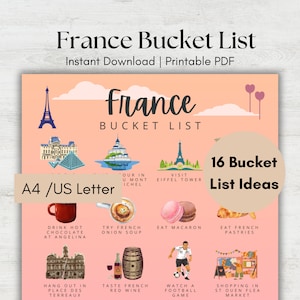 フランスでやりたいことリスト 印刷可能な旅行プランナー チェックリスト 旅行でやりたいことリスト やることリスト 印刷可能なパリでやりたいことリスト