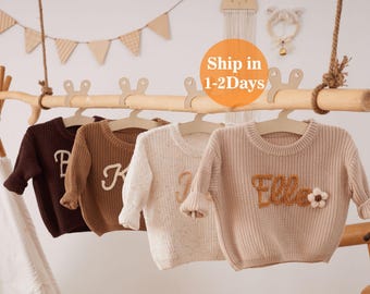 Personalisierter Baby Pullover, Baby Name Pullover, Name Pullover, Personalisierter Baby Pullover, Erstes Geburtstagsgeschenk