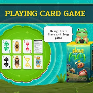 Funny Frog Playing Cards - Cute Animal Deck for Collectors or Game Night Gift