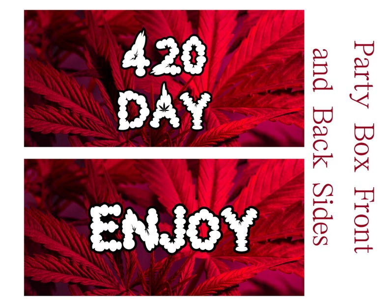 Editable 420 Party Favor Templates, Canva Design (digital Download) - Etsy