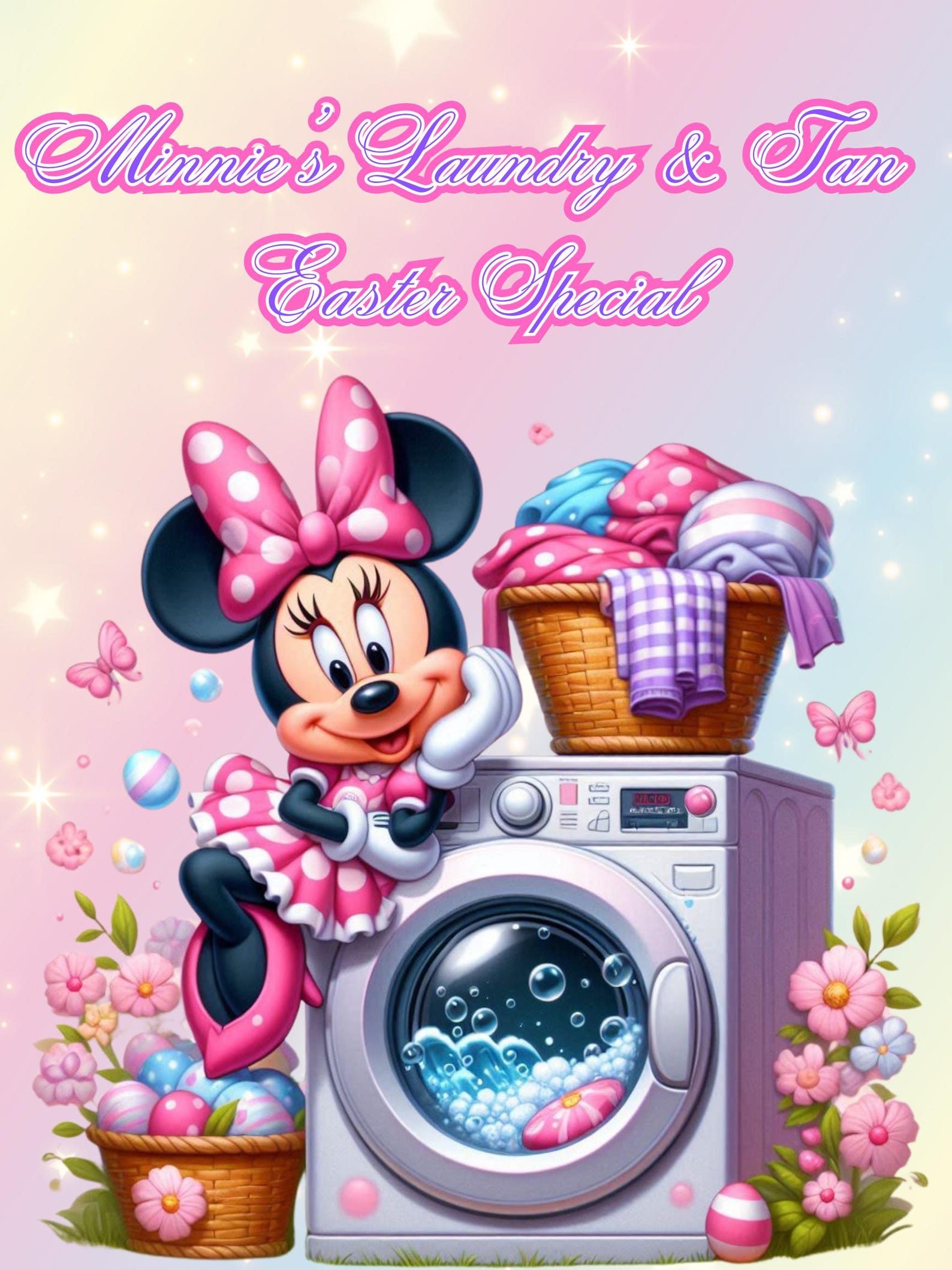 Minnie Mouse Easter Washing Machine Template , Easter Washing Machine ...