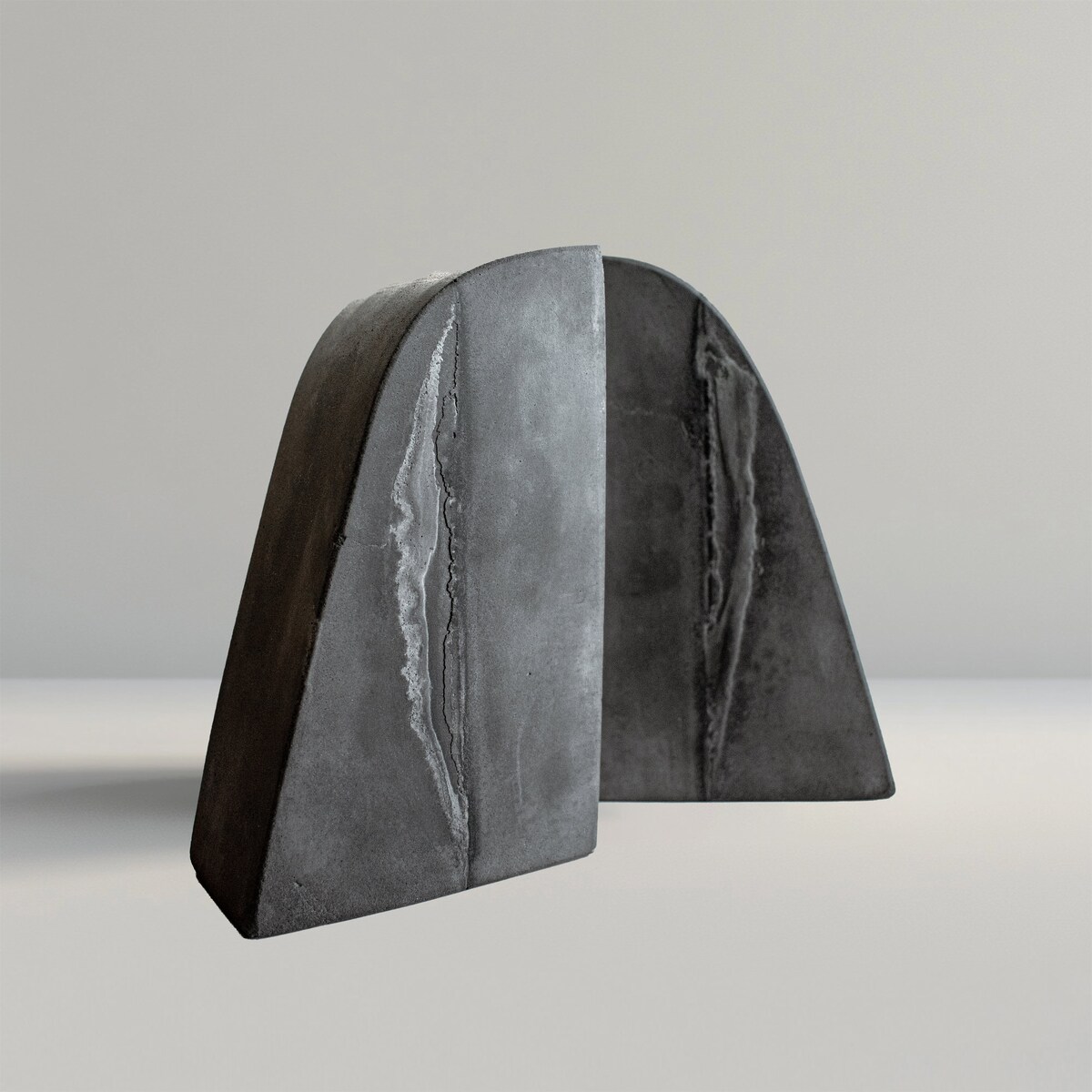 Handcrafted Cement Bookend | Individual or Set of 2 Sturdy Concrete Bookshelf Decor | Unique Sculptural Gift and Decorative Display - Etsy