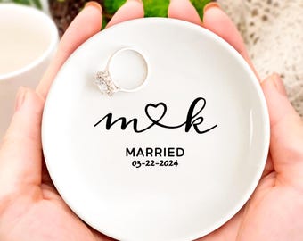 Personal Ring Dish Custom Bride Gift Wedding Ring Holder Bride Trinket Dish Custom Jewelry Dish Wedding Ring Tray