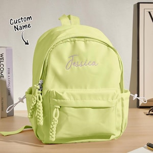 Sac à dos personnalisé pour fille cartable prénom personnalisé cartable à monogramme cadeau personnalisé unique