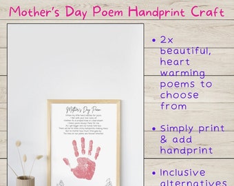 Mother's Day Poem Handprint Craft