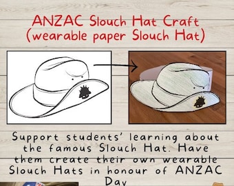 ANZAC Day Craft, Slouch Hat