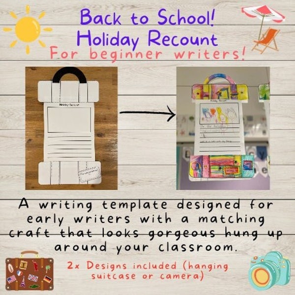 Holiday Recount for beginner writers