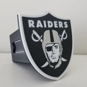 Las Vegas Raiders Tow Hitch Cover | Raiders | 2&quot; Receiver | Quality & Durable | NFL | Las Vegas | Oakland | Fan Gift | Truck Accessory