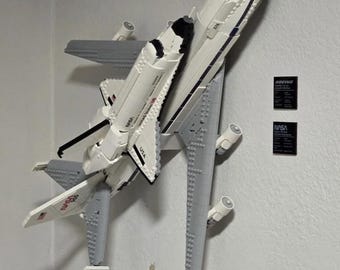 Wandsteun voor Lego Shuttle Carrier Aircraft 10360 | Duurzaam | Eenvoudige montage | Boeing 747 | Pictogrammen