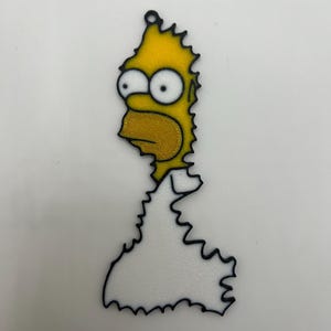 Homer Simpson Fading Into Bush Ornament | Detailed | Funny | Meme