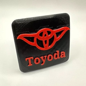 Toyoda Tow hitch Cover Red/Black