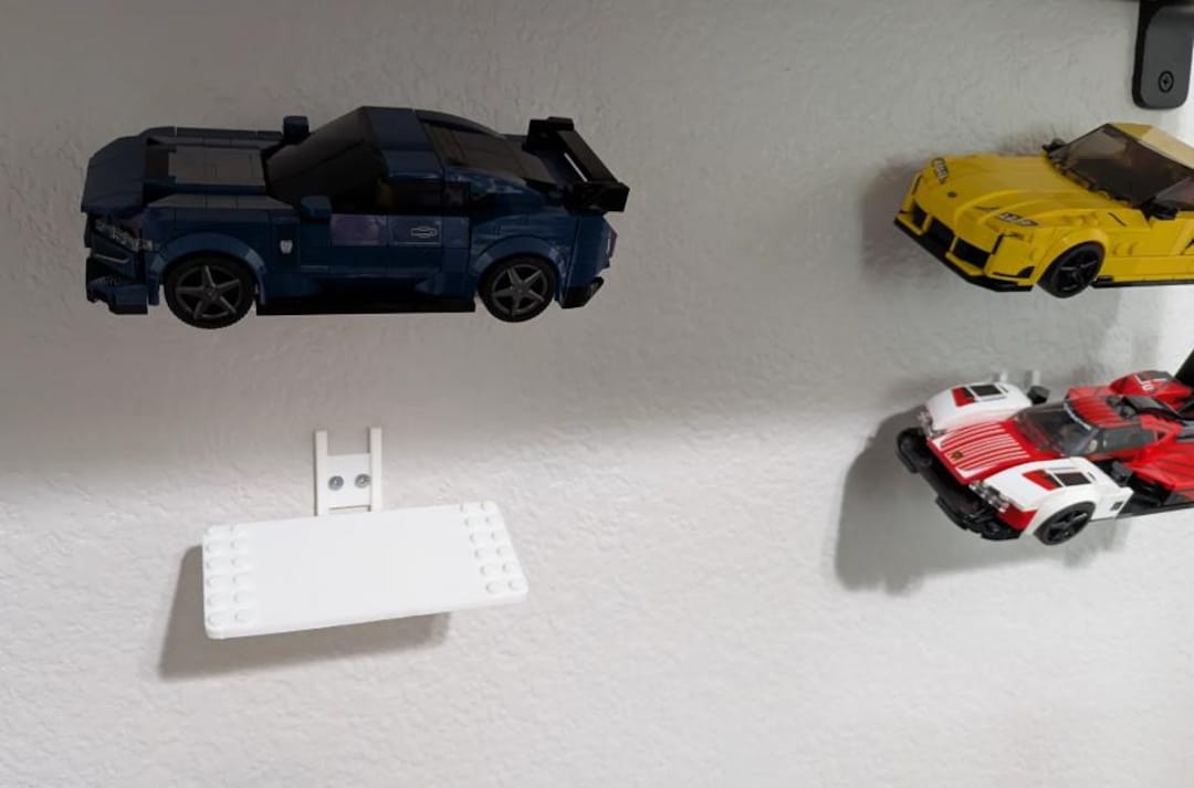Wall Mount for Lego Speed Champions | Durable | Easy Mounting | Angled ...