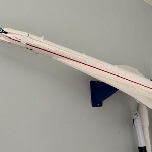 Angled Wall Mount for Lego Icons Concorde 10318 | Durable | Easy Mounting | Concorde Display | Lego Concorde | Sturdy | Safe | Gift