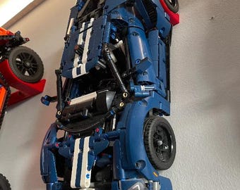 Vertikalt väggfäste för LEGO Technic Ford GT 42154 | Hållbar | Enkel montering | Ford | Displayfäste | 42154 | Gåva