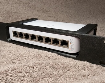 10" Rack Mount for Unifi Switch Lite 8 PoE | Ubiquiti | 1U | 10 inch | Secure | Convenient | Shelf | 8-Port | POE Switch | Unifi | USW