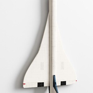 Väggfäste för Lego Icons Concorde 10318 | Hållbar | Enkel montering | Concorde Display | Lego Concorde | Robust | Säker | Gåva | Platt display