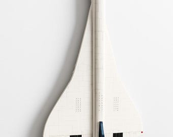 Soporte de pared para Lego Icons Concorde 10318 / Resistente / Fácil de montar / Expositor Concorde / Lego Concorde / Resistente / Seguro / Regalo / Expositor plano