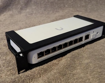 10" Rack Mount for Unifi Switch Flex 2.5G 8 PoE | Ubiquiti | 1U | 10 inch | Secure | Convenient | Shelf | 8-Port | POE Switch | Unifi | USW