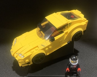 Stand LEGO Speed Champions (largo 8 bottoncini) - stampato in 3D