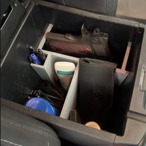 Center Console Organizer for 3rd gen Toyota Tacoma (2016-2023) | Durable Storage Solution & Accessories | Custom Fit Storage Tray