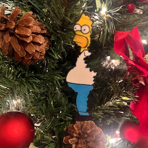 Homer Simpson Fading Into Bush Ornament | Fast Shipping | Funny | Meme