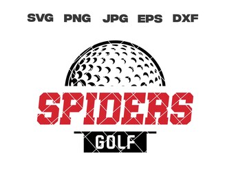 Spiders SVG, Spiders Golf SVG, Golf svg, png, jpg, dxf, eps, Cricut Files, Digital, Clip Art, Sublimation, Vector, Instant Download
